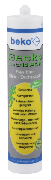 beko Gecko Hybrid POP Kleb-/Dichtstoff weiss 310 ml