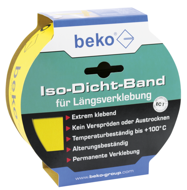 beko Iso-Dicht Band  GELB  für Längsverklebung